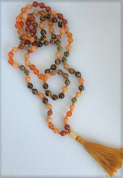 Orange Mala Beads 2024
